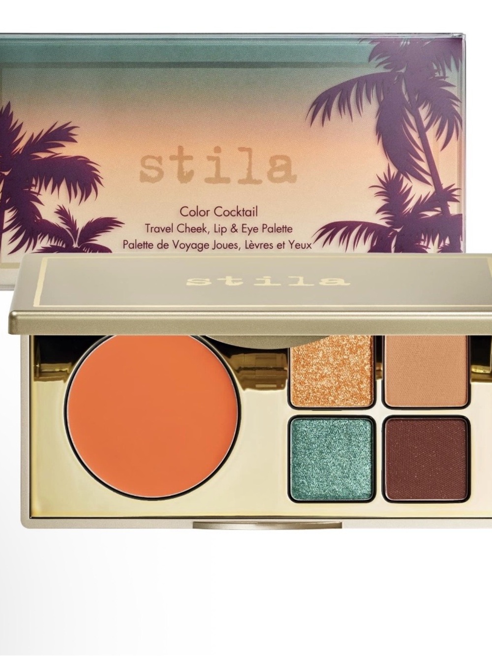 Stila Color Cocktail Travel Cheek, Lip & Eye Palette in Tequila Sunrise -BNIB!